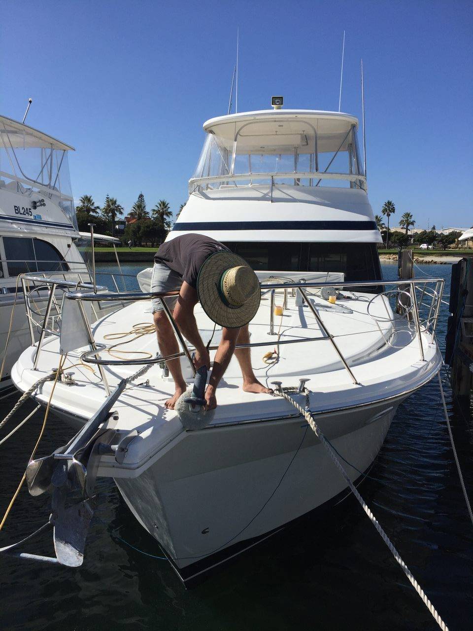 Boat exterior and interior detailing Perth