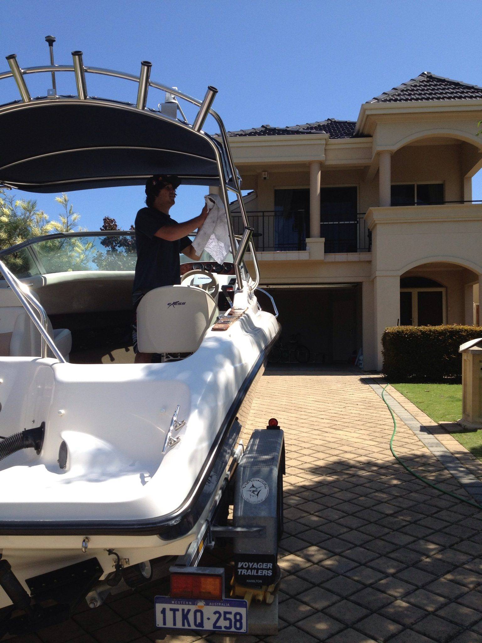 Boat exterior and interior detailing Perth